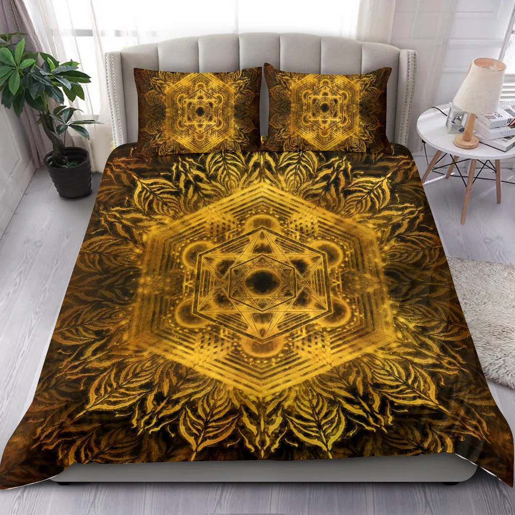 Golden Metatronic | Bedding Set | Yantrart Design