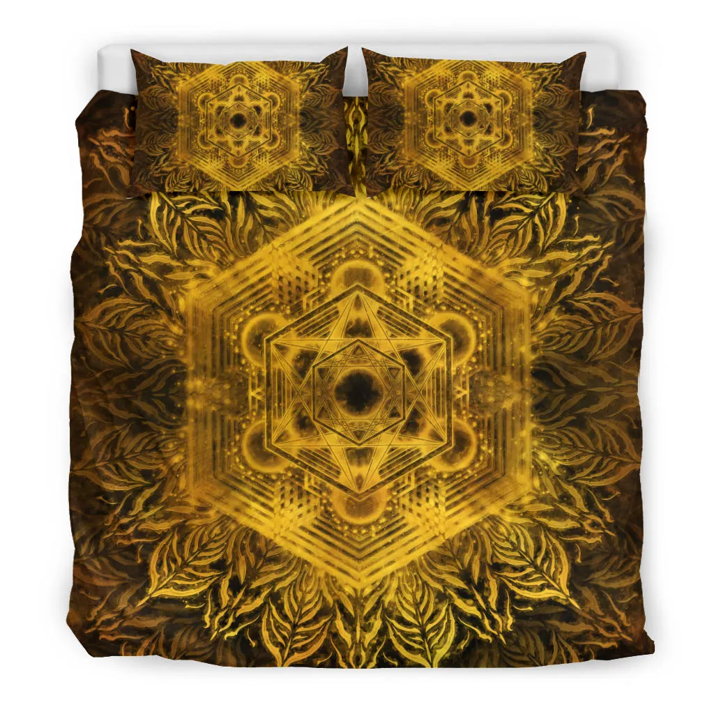 Golden Metatronic | Bedding Set | Yantrart Design