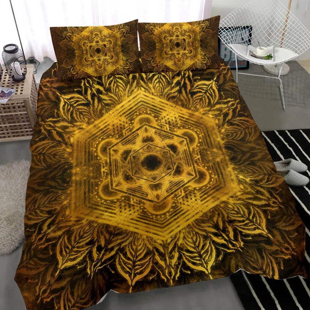 Golden Metatronic | Bedding Set | Yantrart Design