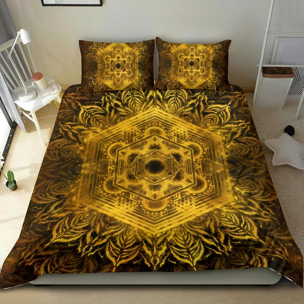 Golden Metatronic | Bedding Set | Yantrart Design