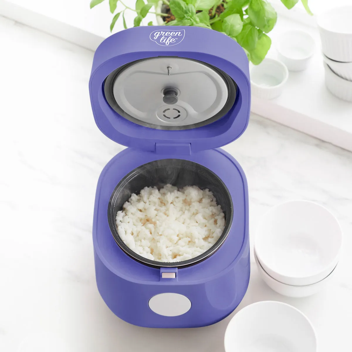 GreenLife Rice & Grains Cooker | Periwinkle