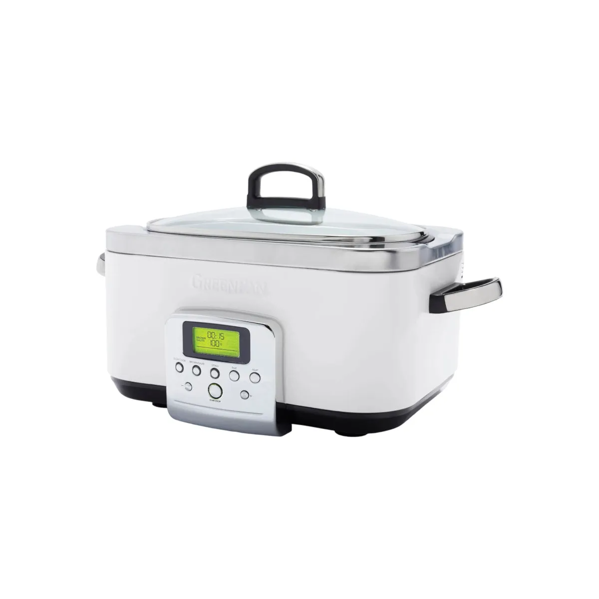 GreenPan Elite Slow Cooker Cloud Cream 6L