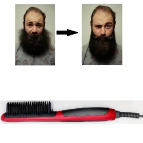 Heated Beard Straightener Comb Brush