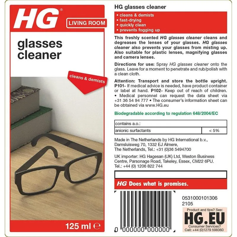 HG Living Room - Glasses Cleaner 125ml