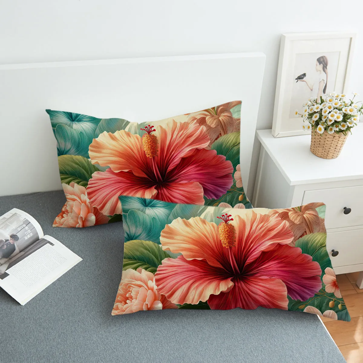 Hibiscus Flower Bedding Set