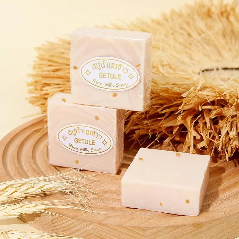 Huxia Beauty Rice Milk Soap Oil-Free Face and Body Soap