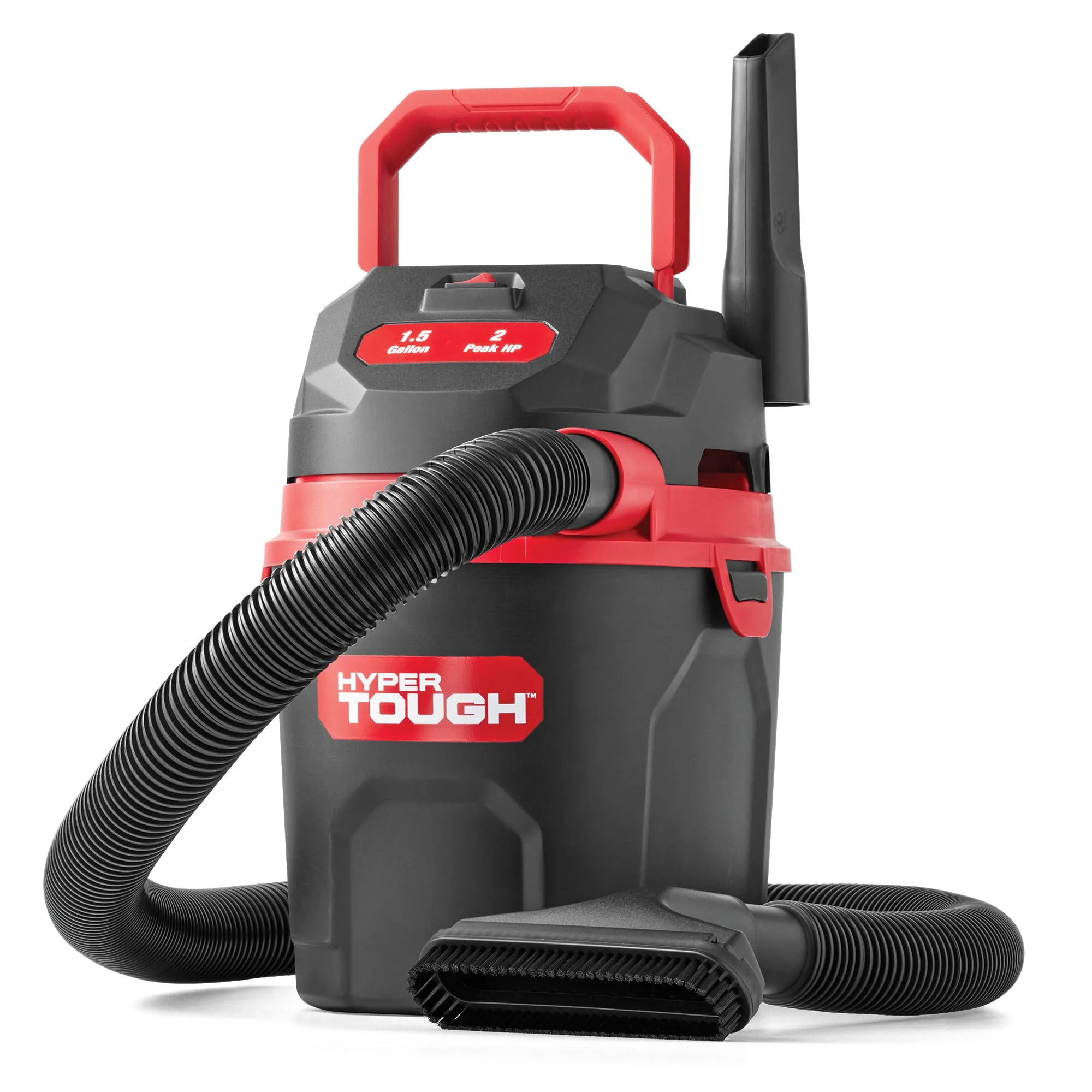 Hyper Tough 1.5 Gallon 2 Peak HP Poly Wet/Dry Vacuum, VH105 3502