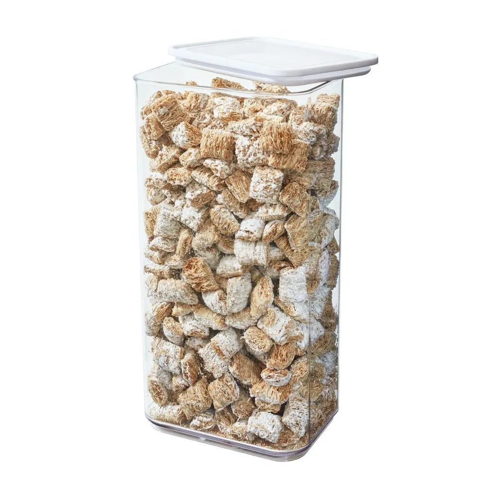 iDesign Recycled Clear Stackable Kitchen Airtight Storage Canister