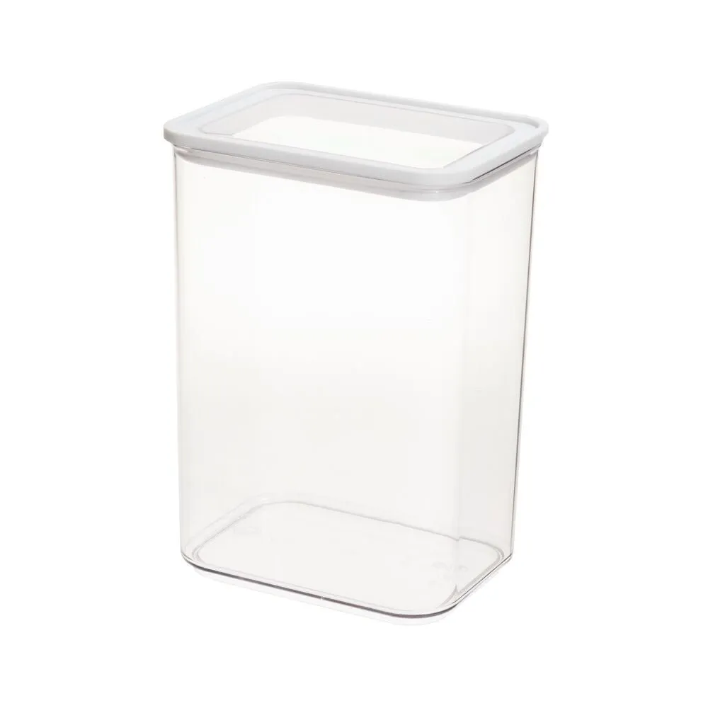 iDesign Recycled Clear Stackable Kitchen Airtight Storage Canister