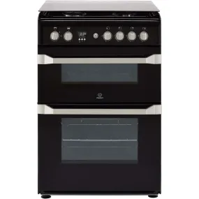 Indesit Advance ID60G2K Gas Cooker - Black - A Rated