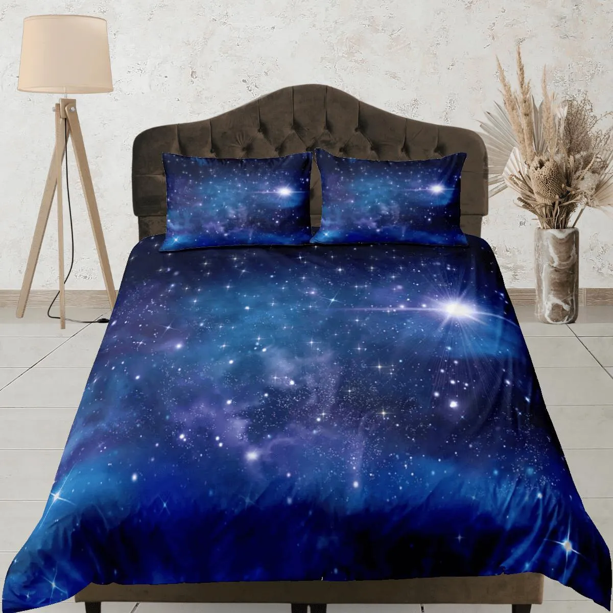 Interstellar galaxy bedding, 3D outer space bedding set full, stars duvet cover king, queen, dorm bedding, toddler bedding aesthetic duvet