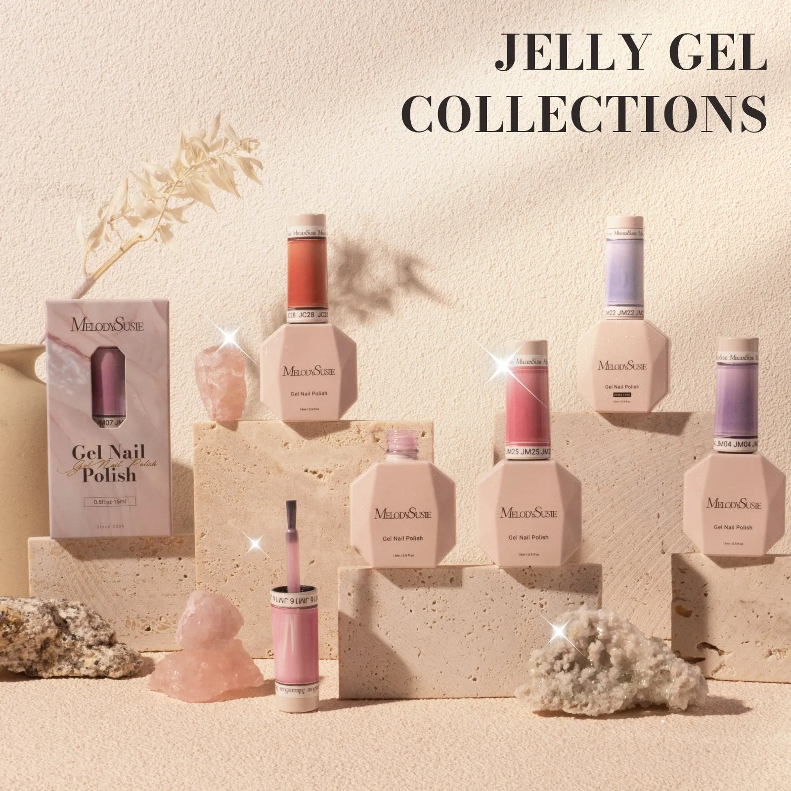 Jeweliver Jelly Gel Nail Polish 0.5 fl oz/15ml - Pink Purple JM07