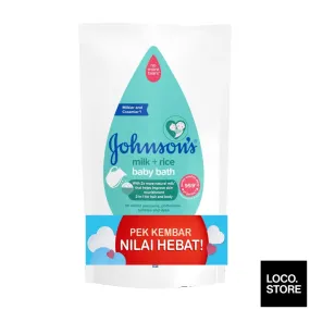 Johnsons Baby Bath Milk   Rice 600ml Twin Pack