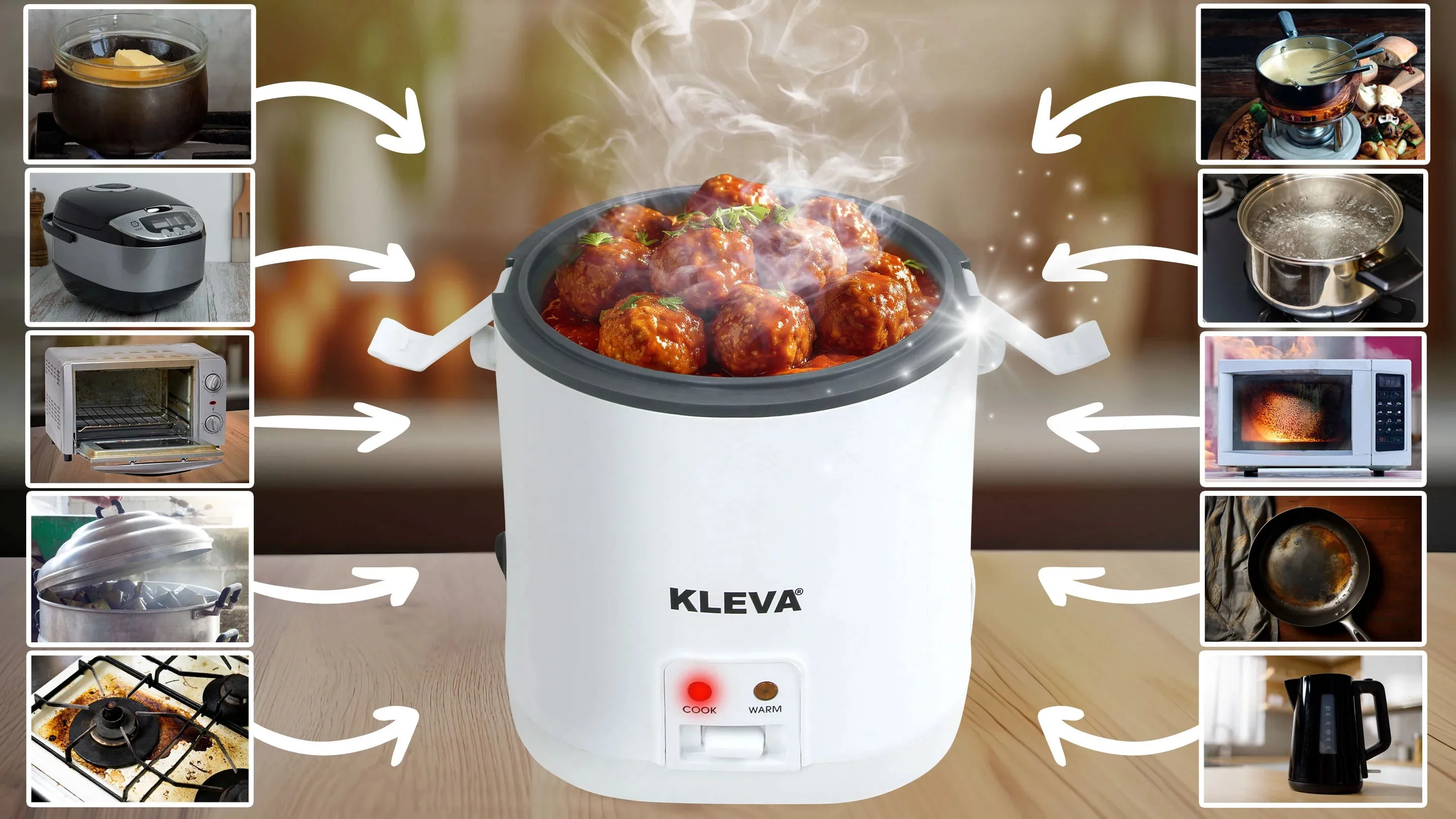 KLEVA® One Button 10-in-1 Cooker