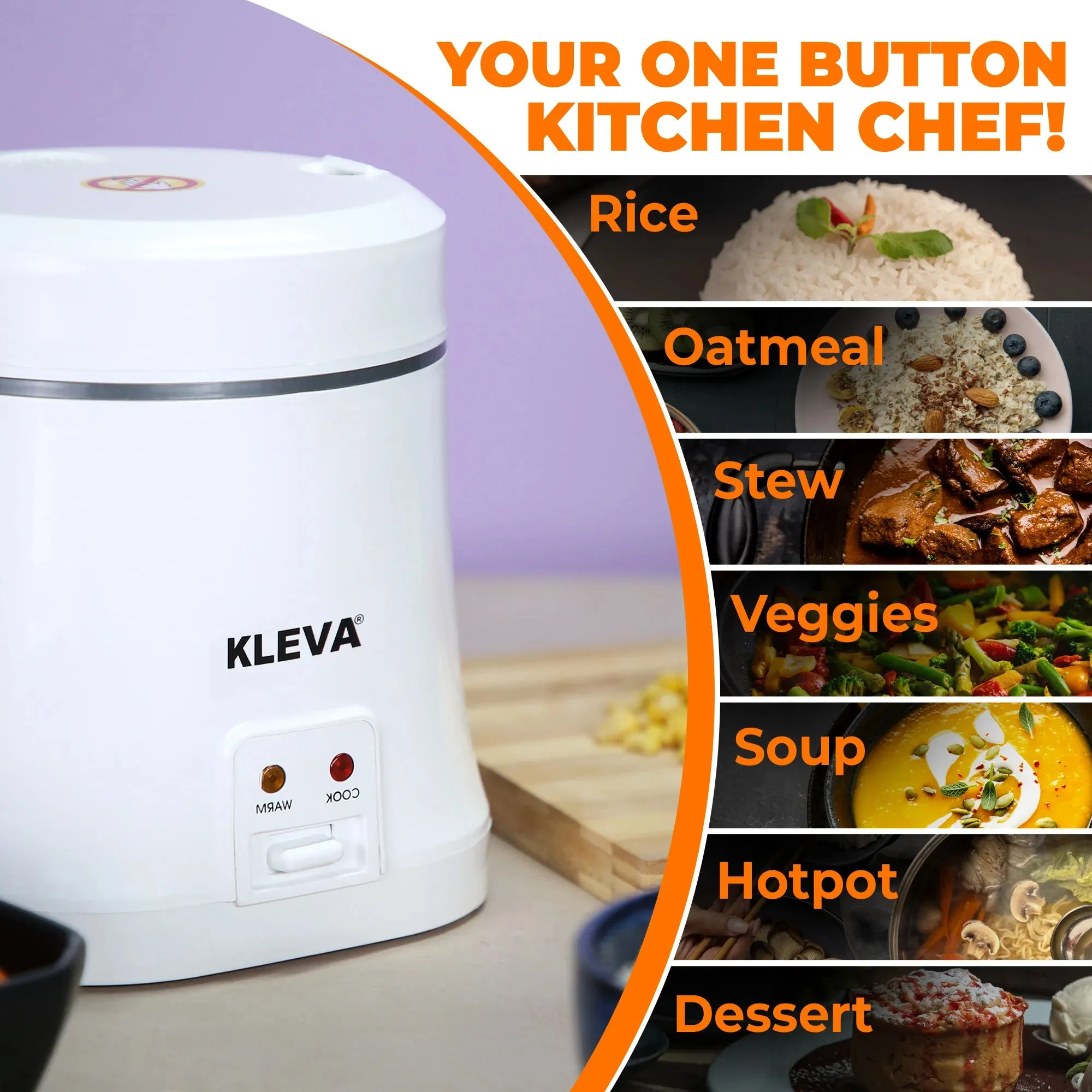 KLEVA® One Button 10-in-1 Cooker