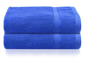 Kuber Industries Cotton 2 Pieces Bath Towel Super Soft, Fluffy, and Absorbent, Perfect for Daily Use 100% Cotton Towels, 500 GSM (Blue) (KUBMART011750)