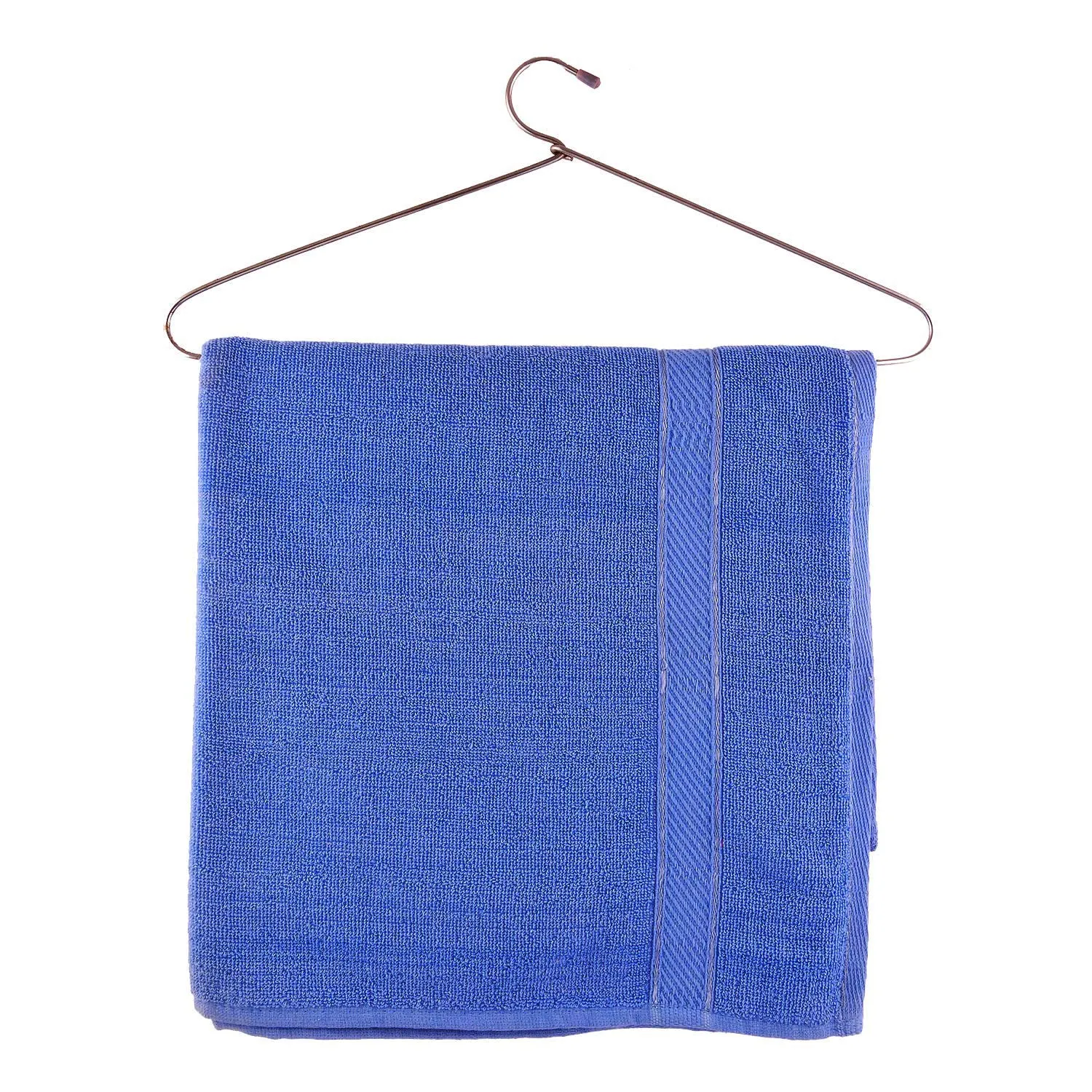 Kuber Industries Cotton 2 Pieces Bath Towel Super Soft, Fluffy, and Absorbent, Perfect for Daily Use 100% Cotton Towels, 500 GSM (Blue) (KUBMART011750)