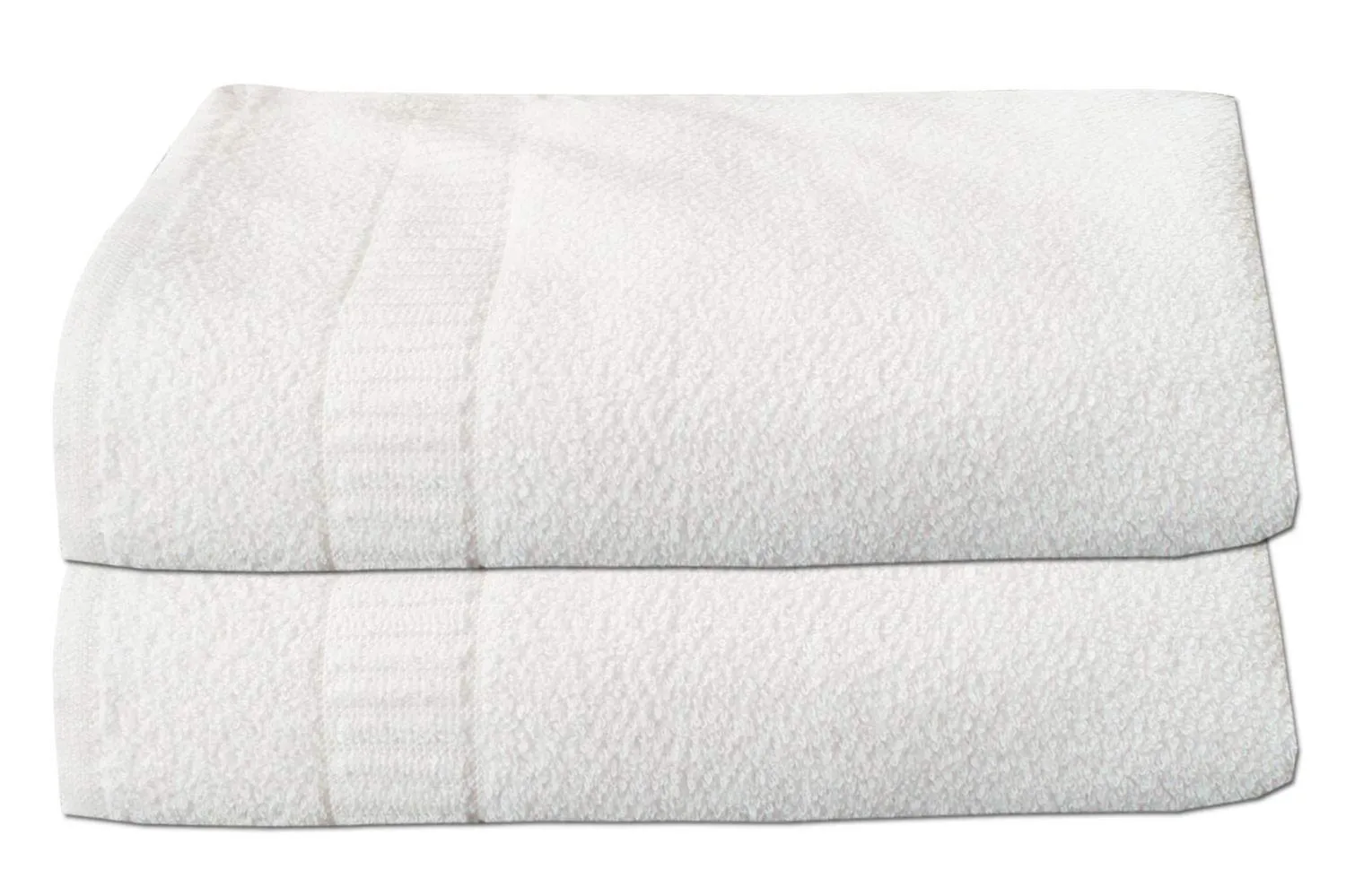 Kuber Industries Cotton 400 GSM 2 Pieces Full Size Bath Towel Set 60x30 (White) -CTKTC8624