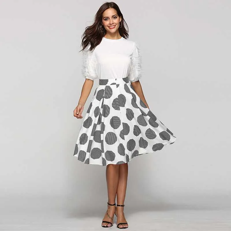 Large Dot Round Skirt