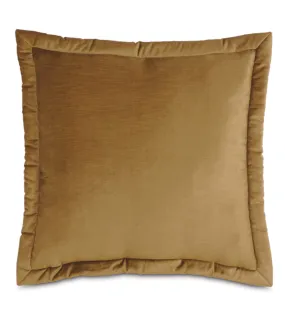 Lars Velvet Euro Sham 27x27 in Gold