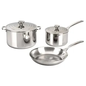 Le Creuset 5 Piece Stainless Steel Cookware Set