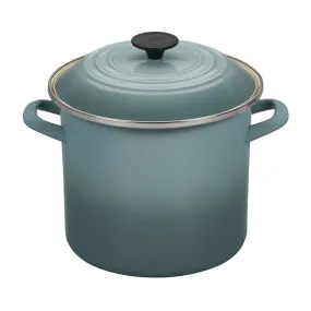 Le Creuset Enamel on Steel Stockpot, 8-Quart, Sea Salt