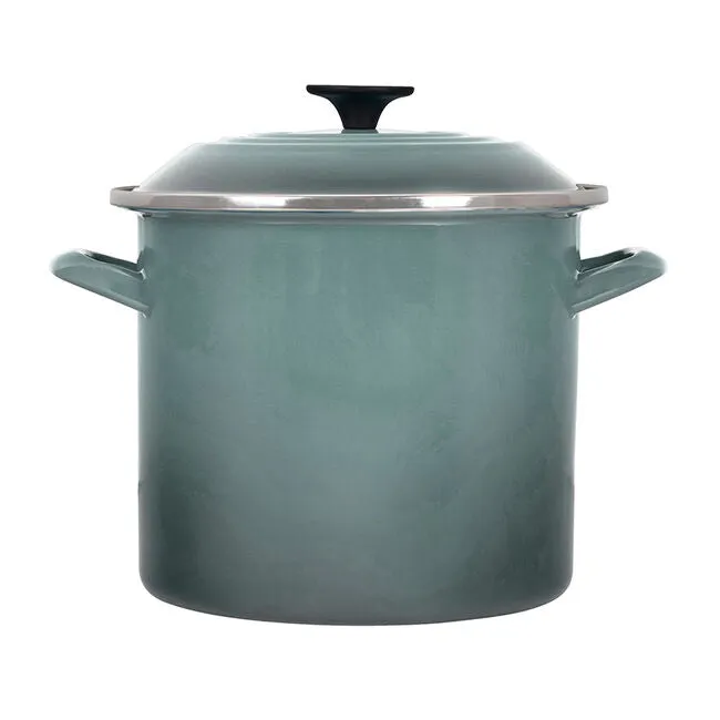 Le Creuset Enamel on Steel Stockpot, 8-Quart, Sea Salt