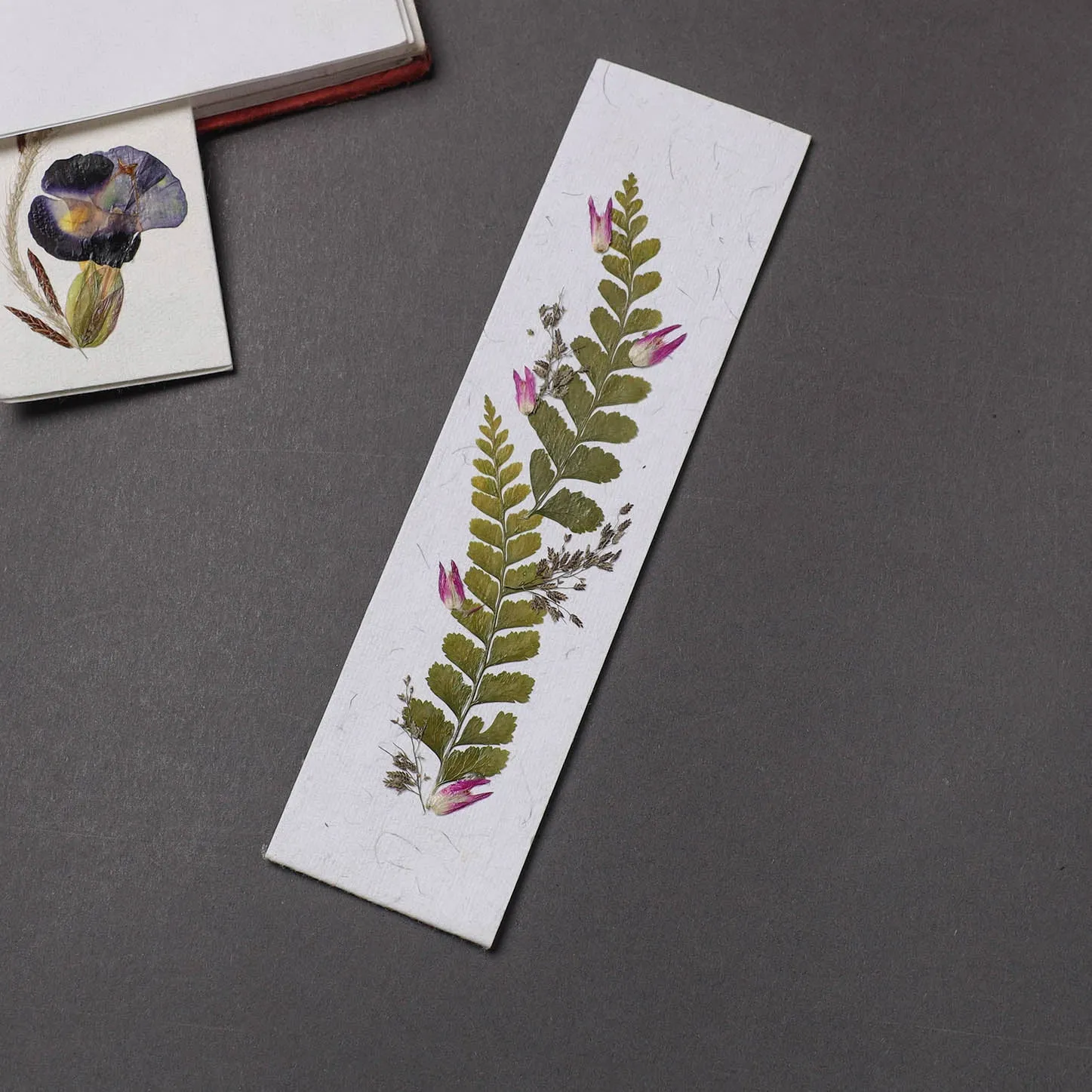 Leaves Art Handmade Paper Magnetic Bookmark 11