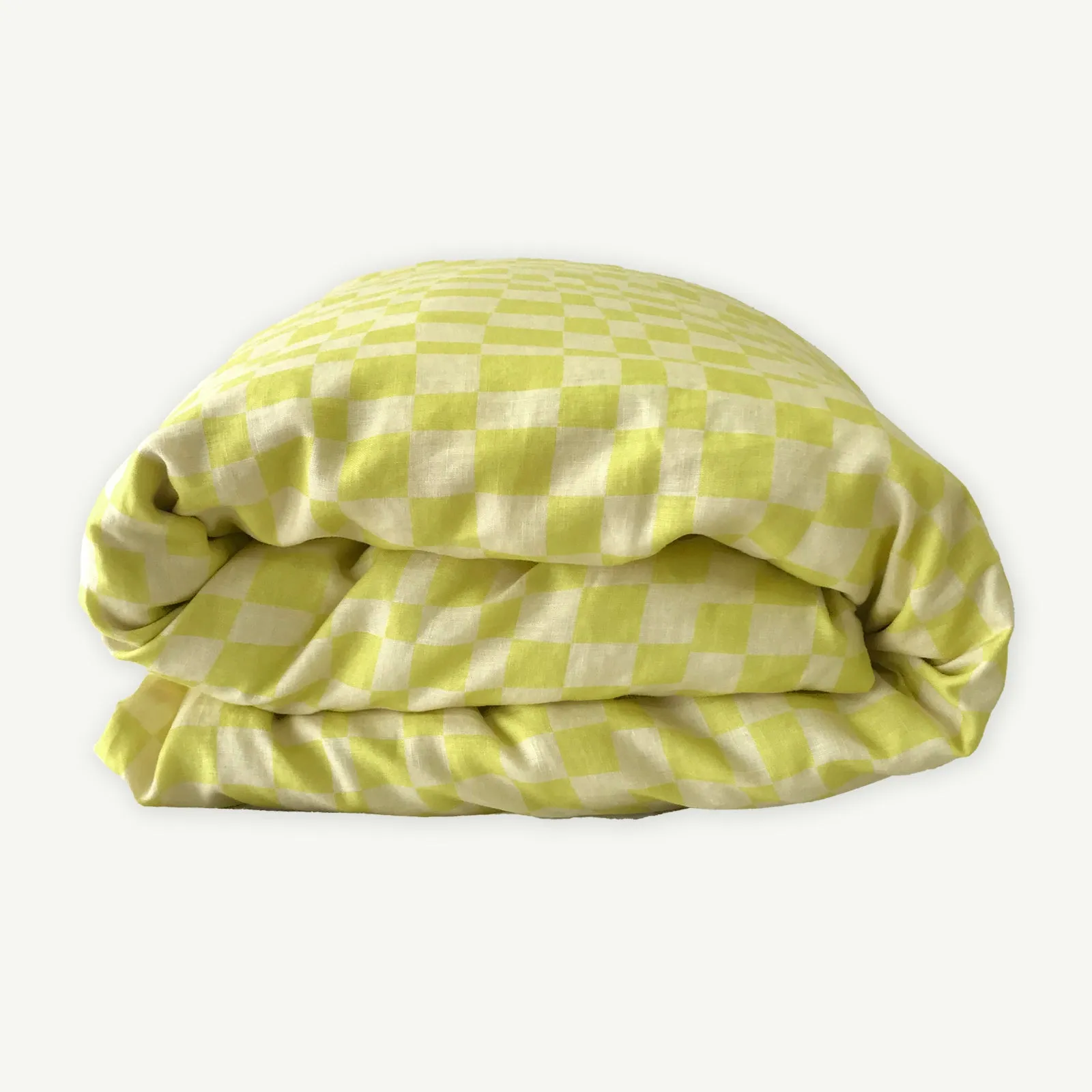 Lime Check Quilt and Pillowcase Set