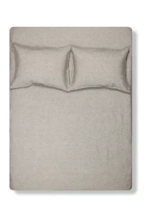 Linen Bedding "Light Melange" in Ash Grey Color