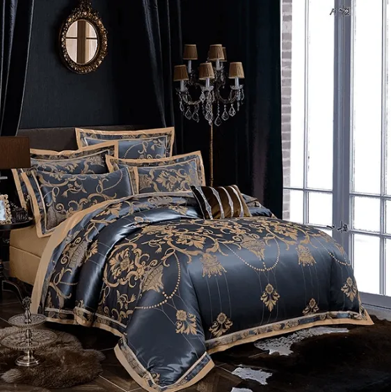 Luxury Silk Jacquard Duvet Cover Set