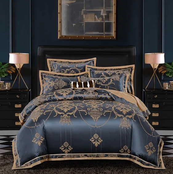 Luxury Silk Jacquard Duvet Cover Set