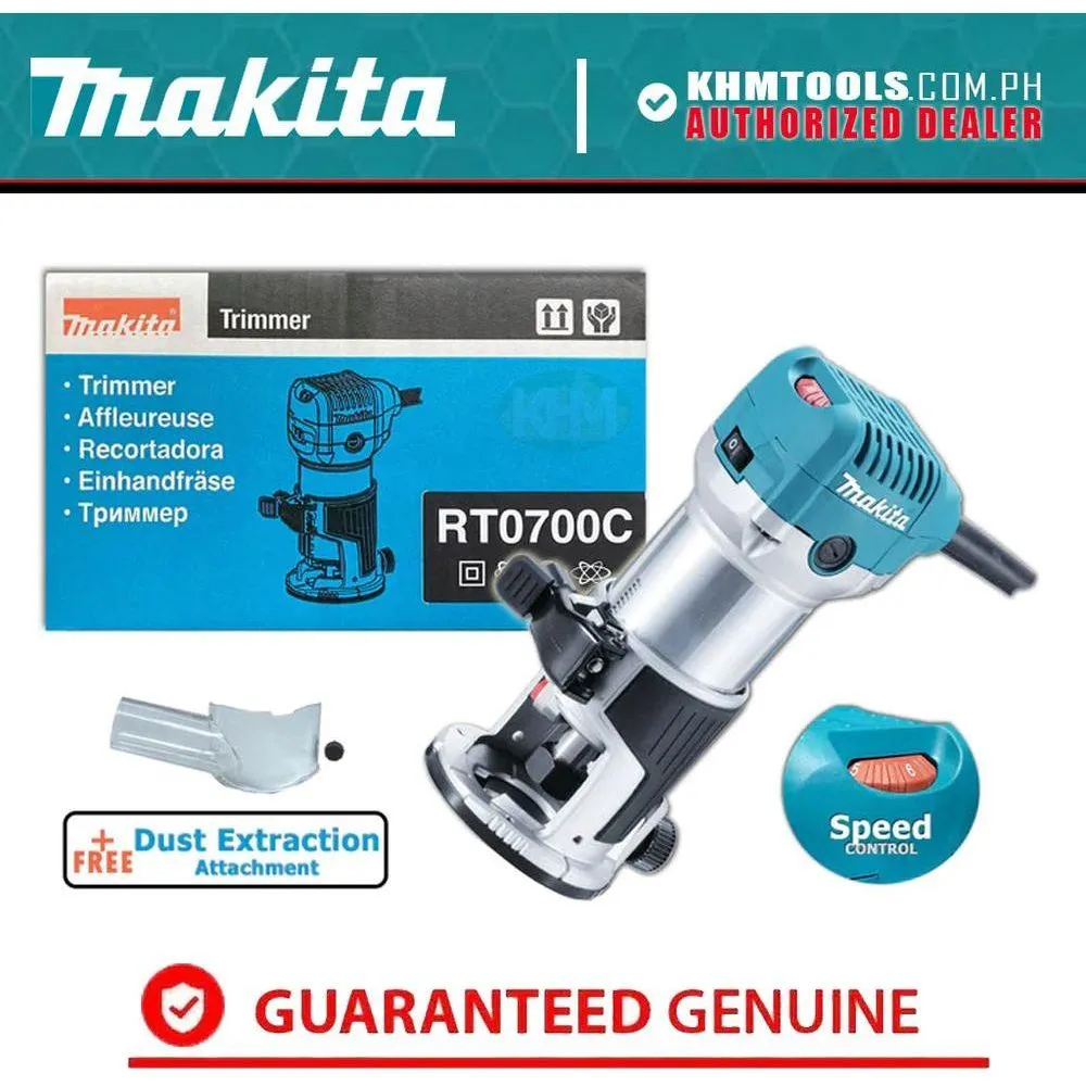 Makita RT0700C Palm Router 1/4" (Variable Speed) 710W