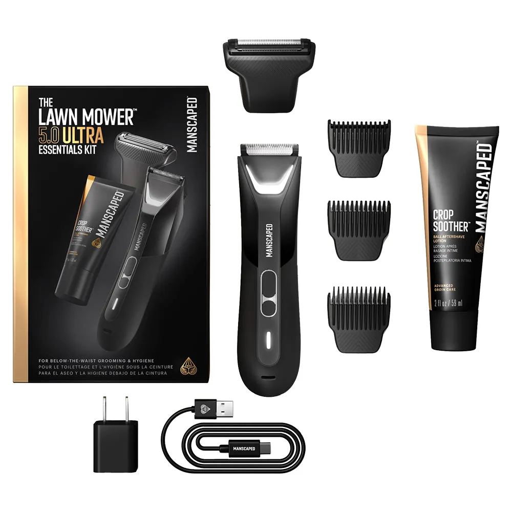 Manscaped The Lawn Mower 5.0 Ultra Essentials Trimmer Kit - Black | 75-00015