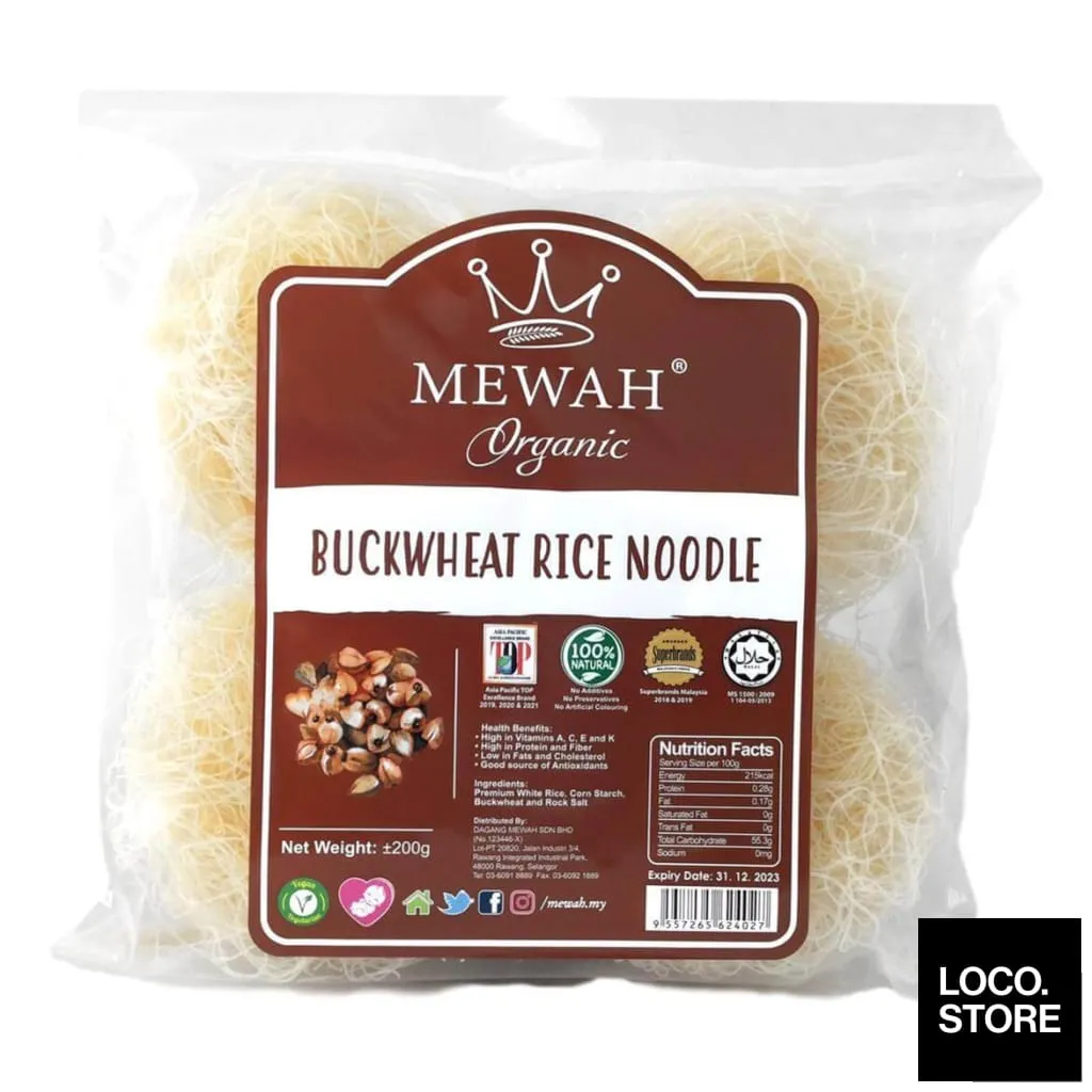 Mewah Organic Buckwheat Rice Noodle 200G