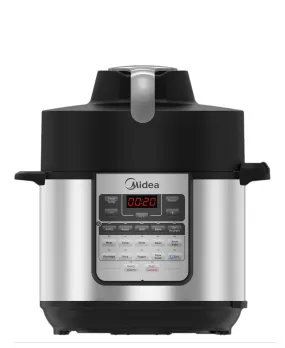 Midea 2 In 1 Pressure Cooker   Air Fryer - Silver