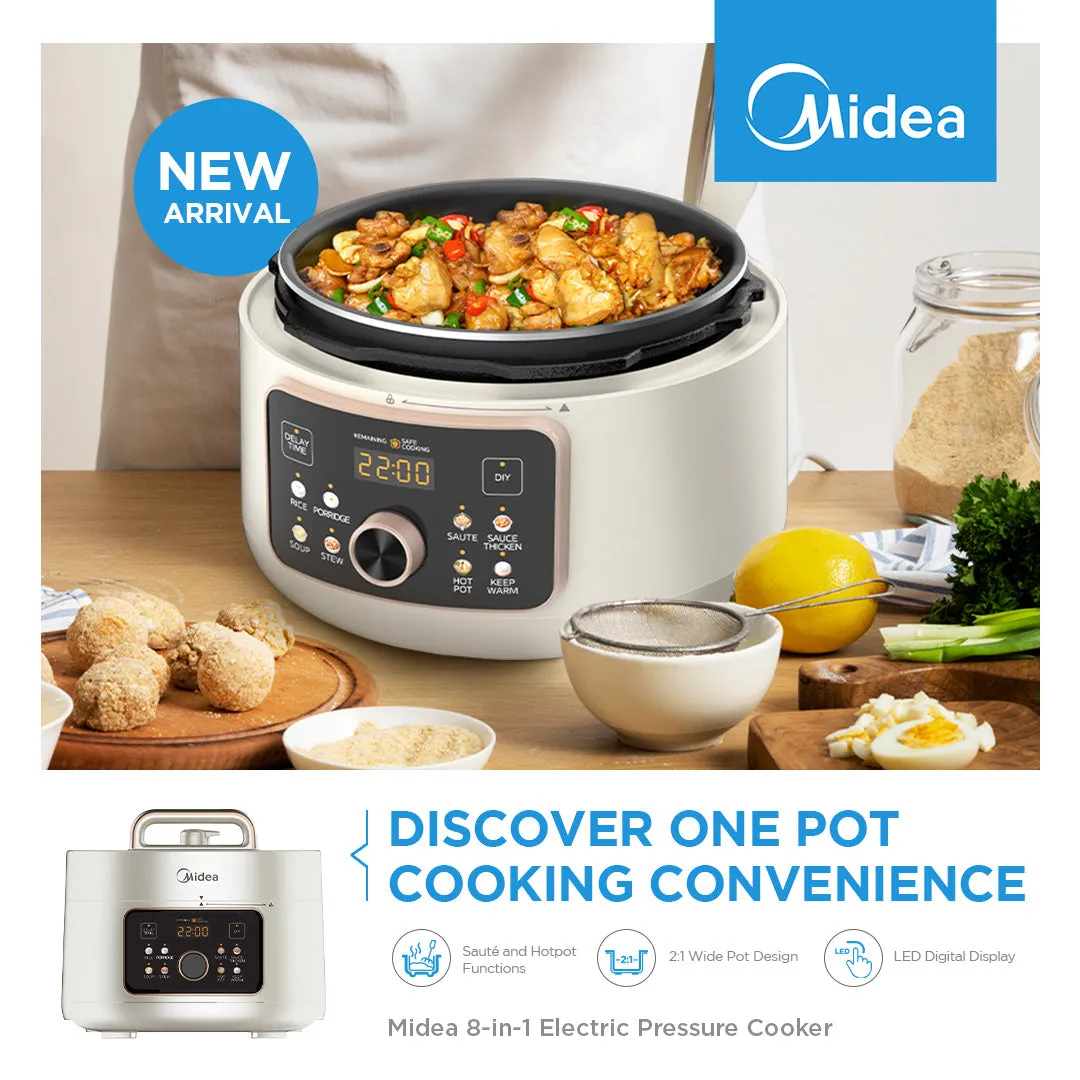 Midea 4L 8-in-1 Pressure Cooker