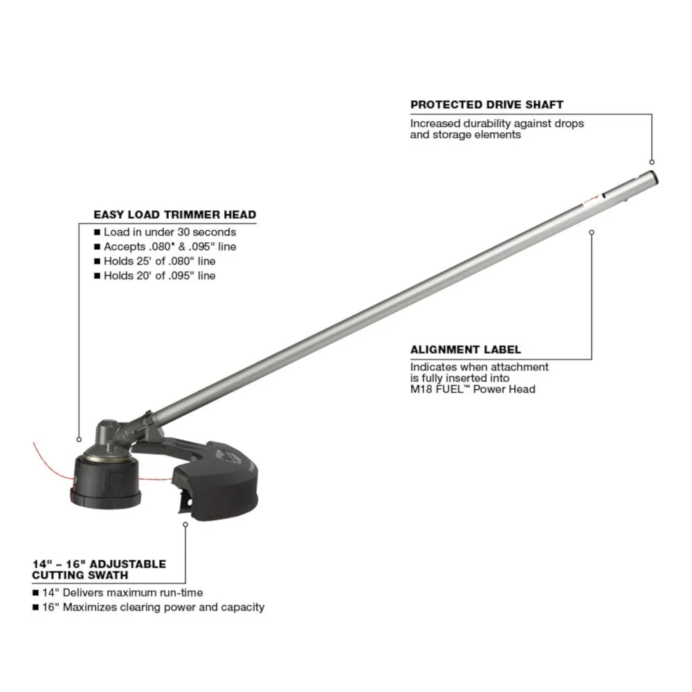 Milwaukee 49-16-2717 M18 FUEL QUIK-LOK String Trimmer Attachment