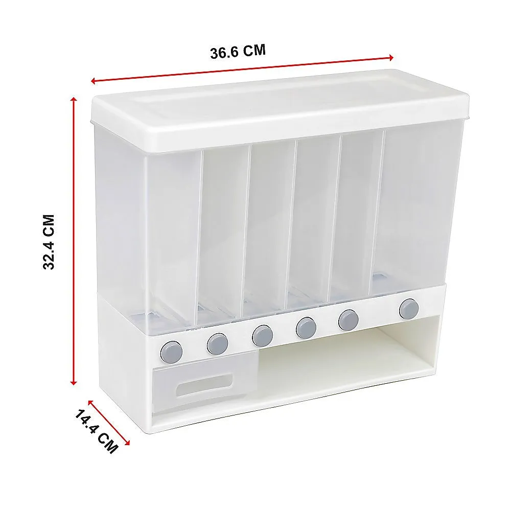 Moisture-Proof 10L Grain Cereal Dispenser, Wall Mount