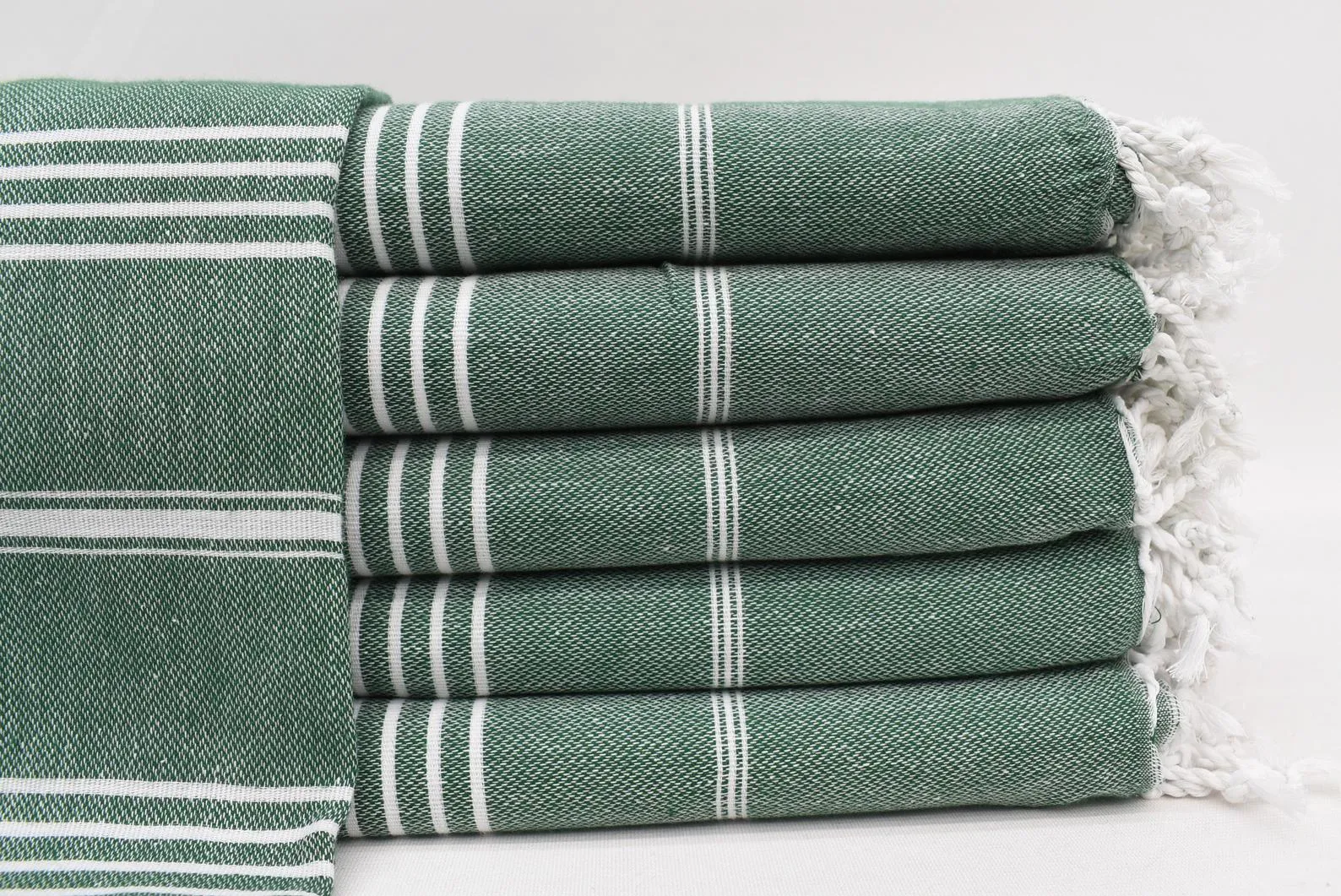 MONACO DARK GREEN TURKISH TOWEL