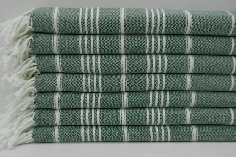 MONACO DARK GREEN TURKISH TOWEL