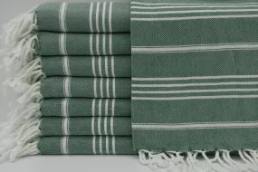 MONACO DARK GREEN TURKISH TOWEL