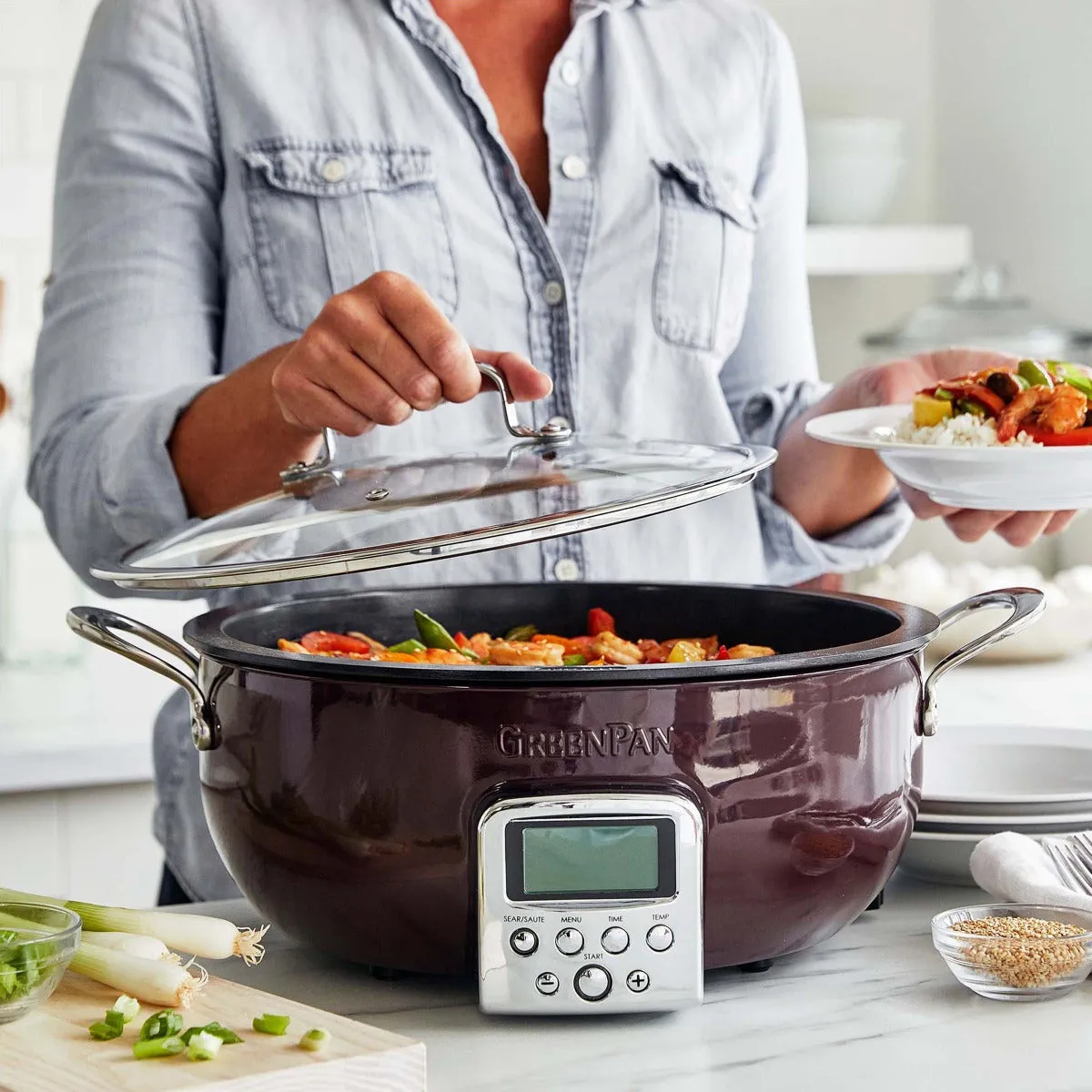 Multifunction Deep Electric Skillet | Fantasy Fig