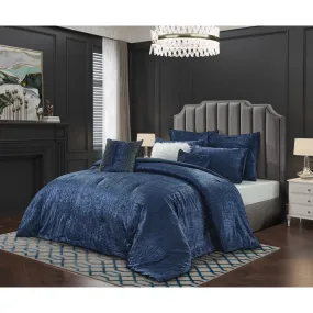 Navy Blue King Comforter Set