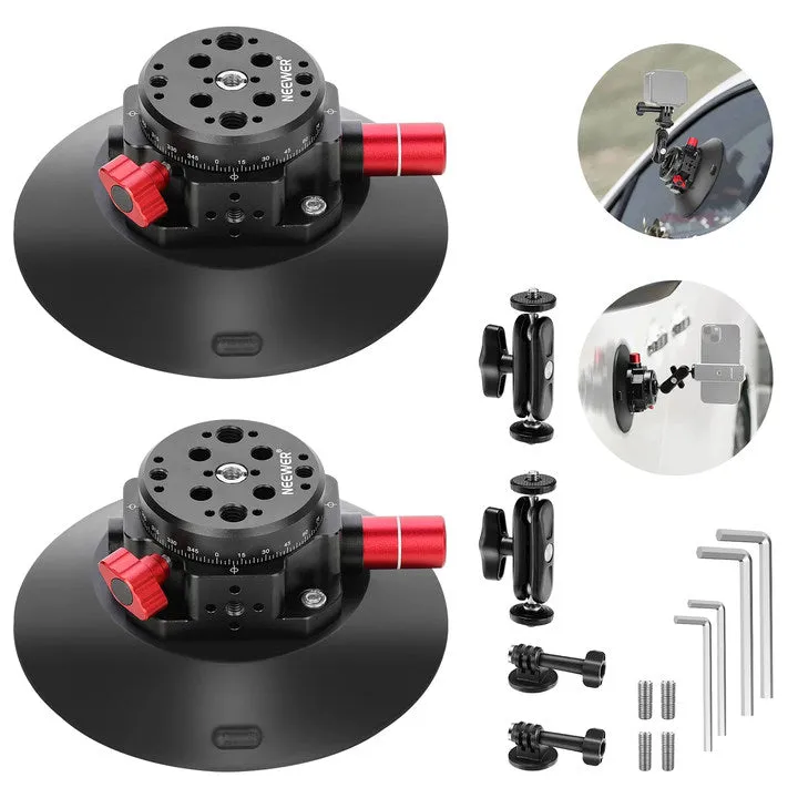 NEEWER CA013 6" Camera Suction Mount with Ball Head Magic Arm