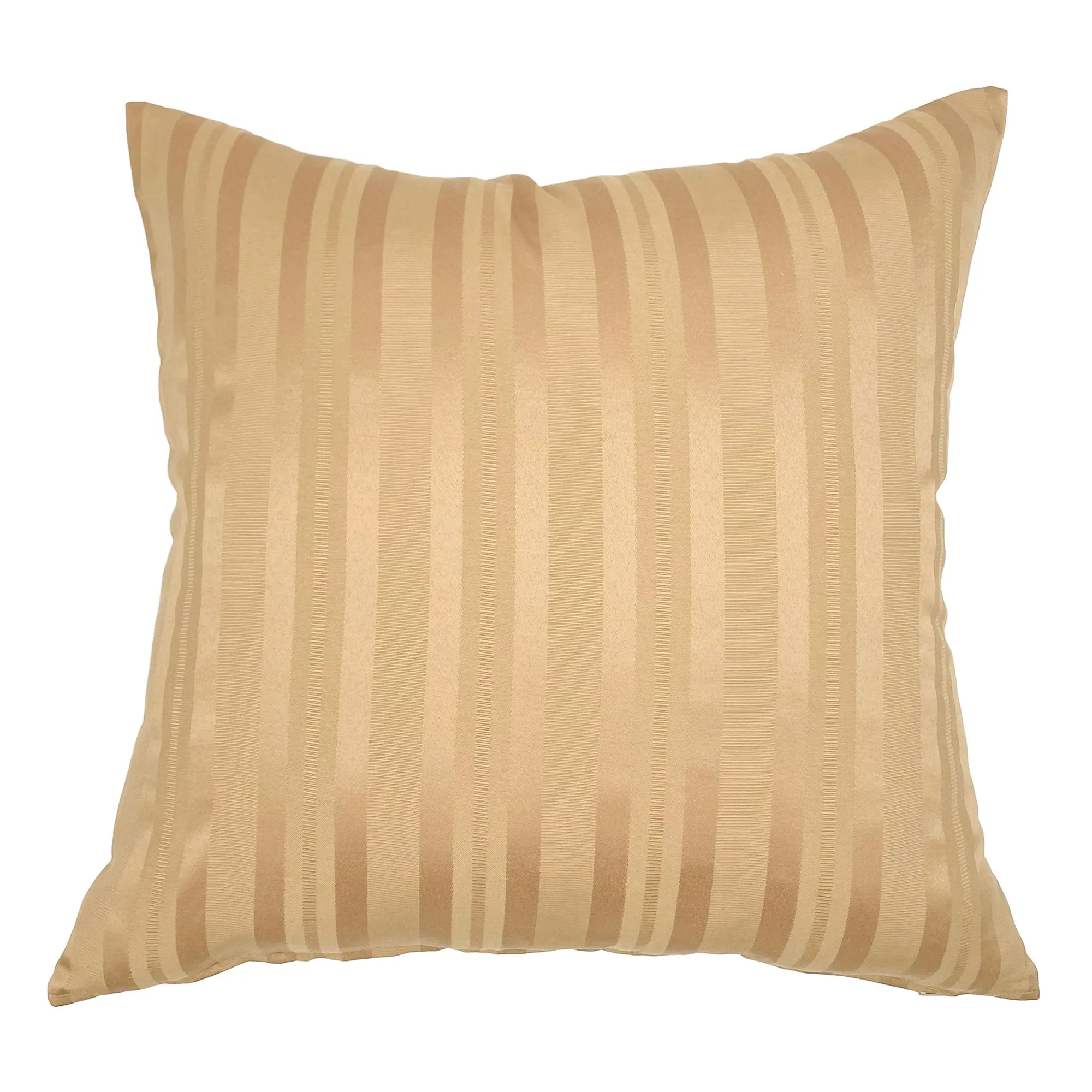 Old Gold Striped Throw Pillow Cover