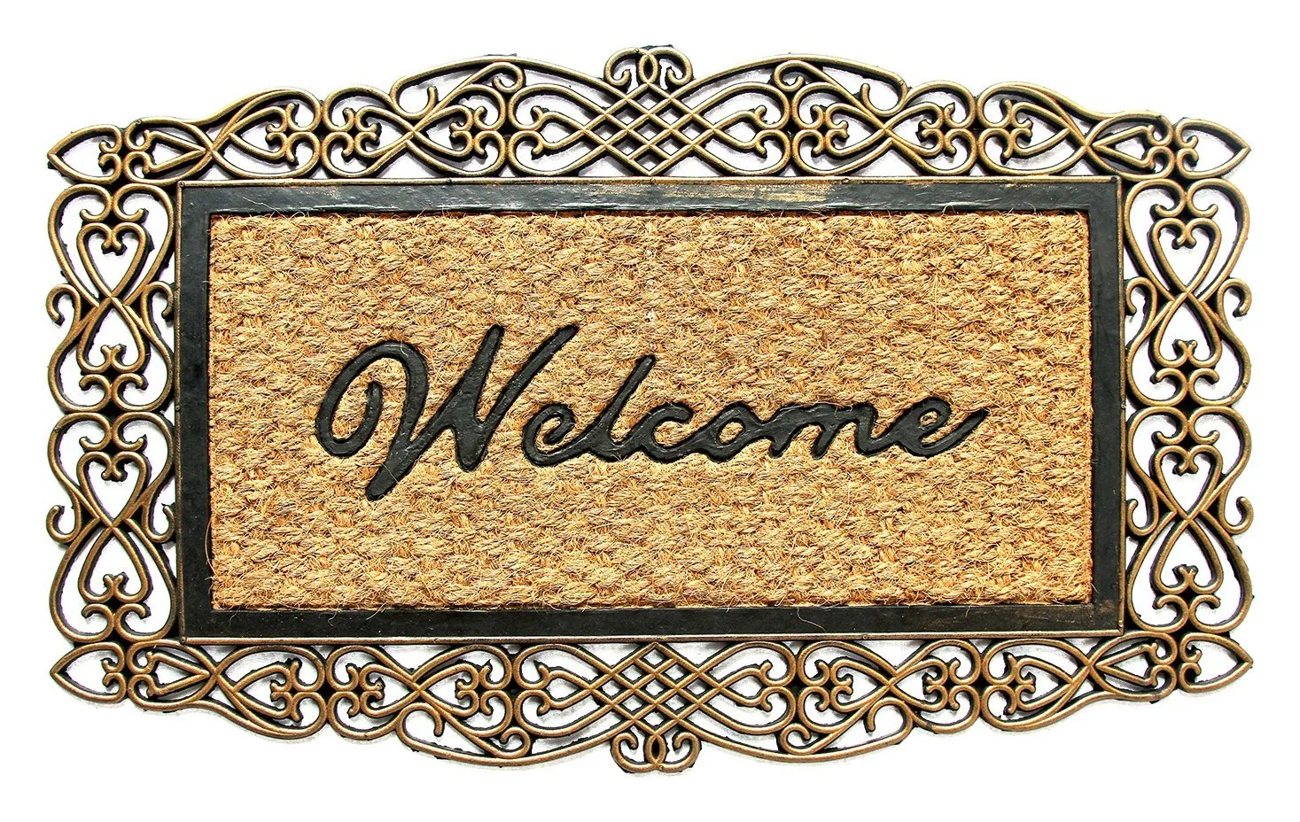 OnlyMat Rubber Backing Welcome Coir Doormat