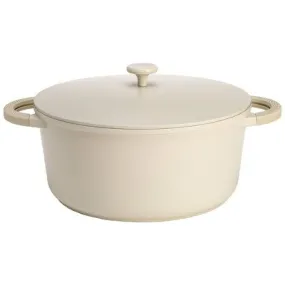 Open Box - Goodful 7qt Cast Aluminum, Ceramic Stock Pot with Lid, Side Handles and