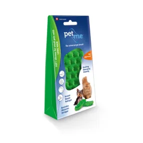 Pet   me Multi Functional Green Grooming Brush Soft Silicone for Dog & Cat