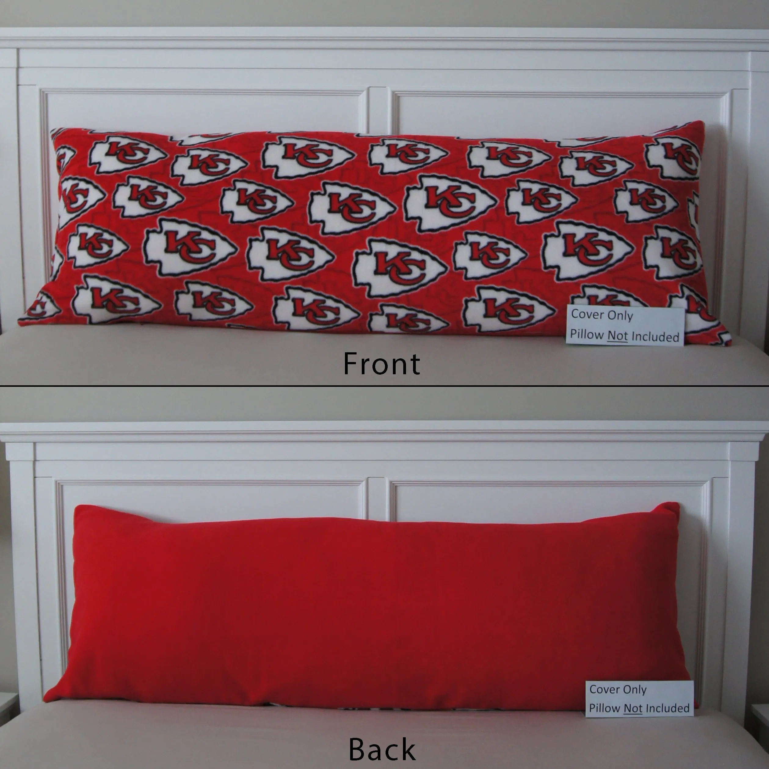 Pillows - Body Pillow Cover - Brand Loyalty - NFL - Kansas City Chiefs - Arrowheads